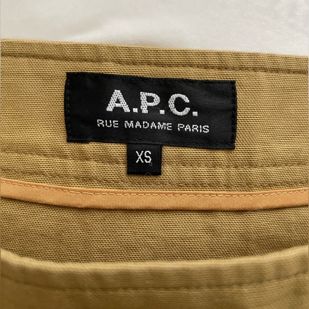APC light canvas utility mini skirt with side zipper  - XS - Picture 3 of 4